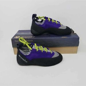 NWB Evolv Girls Nikita Climbing Shoes Purple 6 M